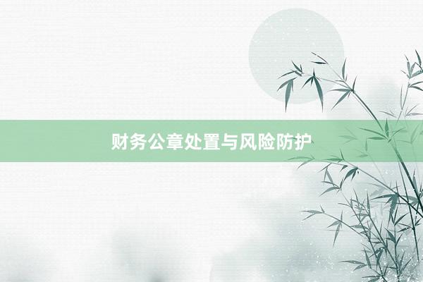 财务公章处置与风险防护